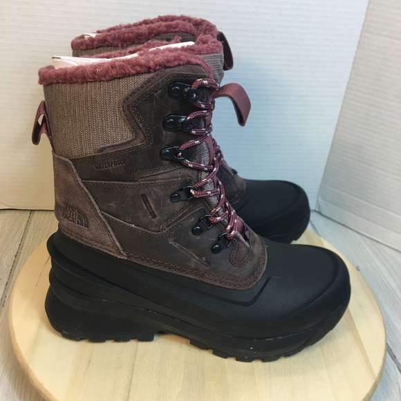 The North Face Chilkat V 400 Waterproof Boots Size 9.5 Deep Taupe Black - Picture 2 of 8